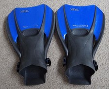 U.S. Divers TREK black/blue Fins -MISS BACK STRAPS,L men 10-13,women 11.5-15.5