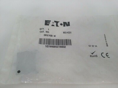 EATON M22-KC01 CONTACT BLOCK 230-500VAC 24-200VDC 1 NC NIB