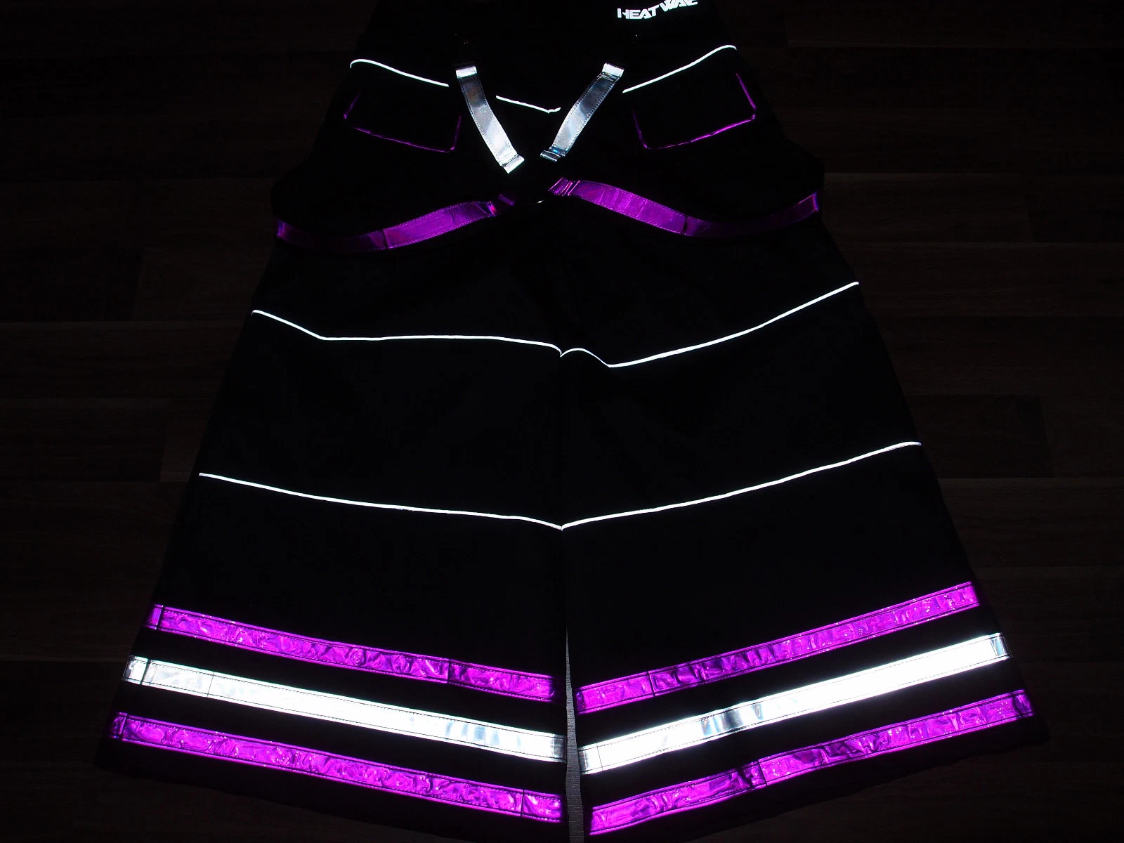 Heatwave phat pants rave gear reflective dance wear hardstyle reflector trousers