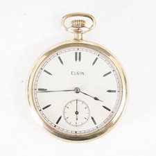 :Elgin 1923 Grade 303 Model 3 12S 7J Open Face Pocket Watch SG2 