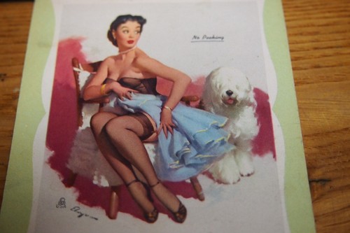 Vintage 1957 Elgren Kimball Safety Products Pin Up Girl March Calendar Notebook - Picture 2 of 9