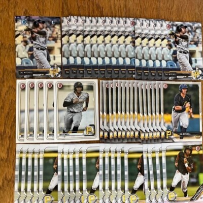 (x55 Lot) Cal Mitchell 2017 Bowman Draft #92 CHROME 1st Bowman Padres Pirates RC