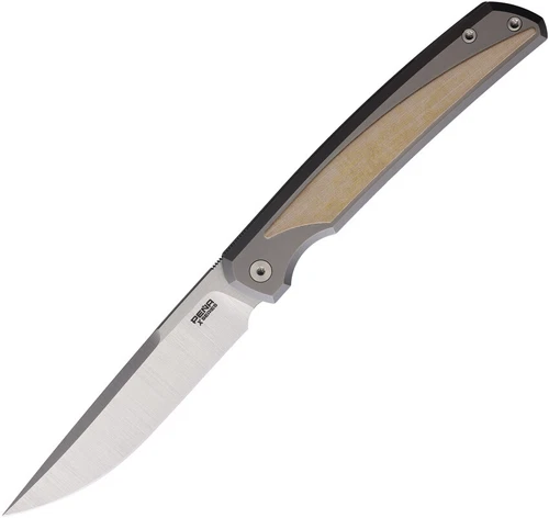 Pena Knives Sicario Titanium & White Micarta Folding CPM-M4 Pocket Knife E48