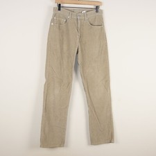 Vintage Levis 505 Regular Straight Fit Brown Corduroy Pants Mens Sz 31