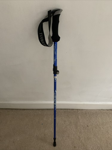 Tuobueis 3-Section Aluminium Collapsible Trekking Pole - Blue Wrist Band