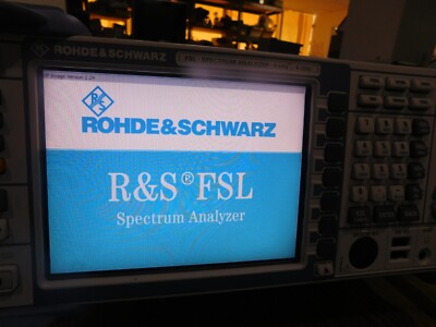 Rohde & Schwartz: FSL6 Spectrum Analyzer.  Powered, but for Parts.  #100673