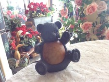 Vtg 6 1/4" Teddy Bear Table Lamp Night Light - Cheyenne - Nursery - Kids Room