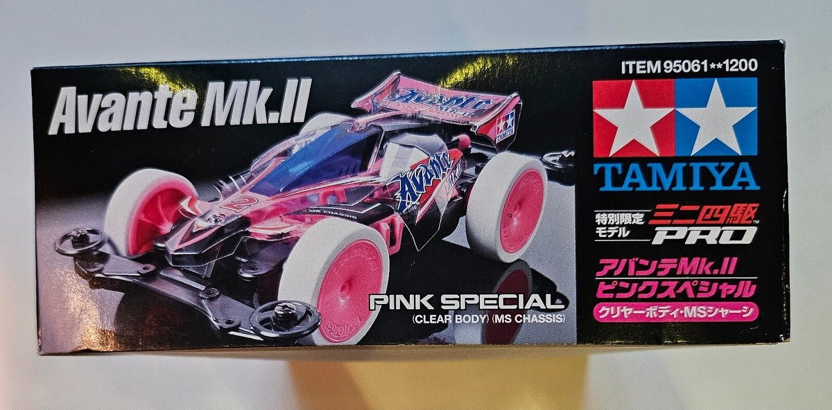 Tamiya 95061 Mini 4WD JR Avante Mk.II Pink Special Clear Body (MS 