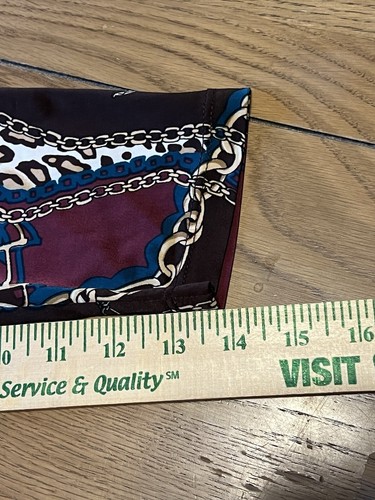Dressbarn Multicolor Print Stretchy Dress Chain Design Size Small Classic City - Picture 11 of 13
