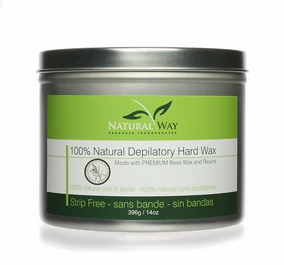 Tea Tree Essential Oil 14oz Depilatory Hard Wax: Universal Can for Warmers