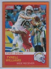 2019 SCORE FIRST DOWN #29 TYRELL WILLIAMS #9/10 