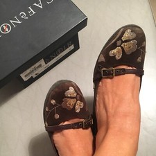 Scarpe Donna In Camoscio Alte Donna N.40 Con Zeppa/ Marrone Usatissime