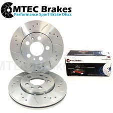 Mazda RX8 FE-13B 07/03-12/10 Heck Gebohrt Gerillte Bremsscheiben & Mtec Beläge