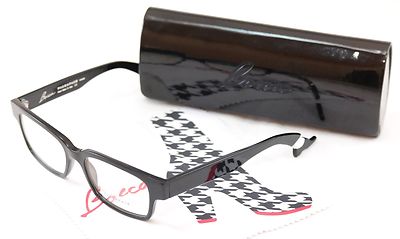 Face A Face Authentic Eyeglasses Frame Bocca Smoking 2 100 Black Plastic Italy