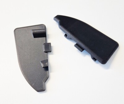 Set (2 pcs.) side closure plate in black, for BMW S1000 XR (K69)