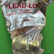 ‘Lead-Loc’  - Brass  3/4"  x 9LB LEAD  x 22MM COPPER  COUPLING •