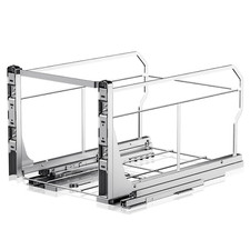 Pull Out Trash Can under Cabinet with Push to Open Slides, Heavy Duty under Sink