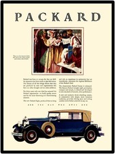 1929 Packard Auto New Metal Sign: The Realm of Taste & Artistic Discernment