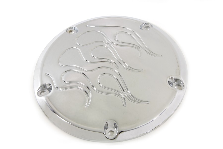 Flame Derby Cover Chrome Harley Davidson FLT 1999-2015 FLST 1999