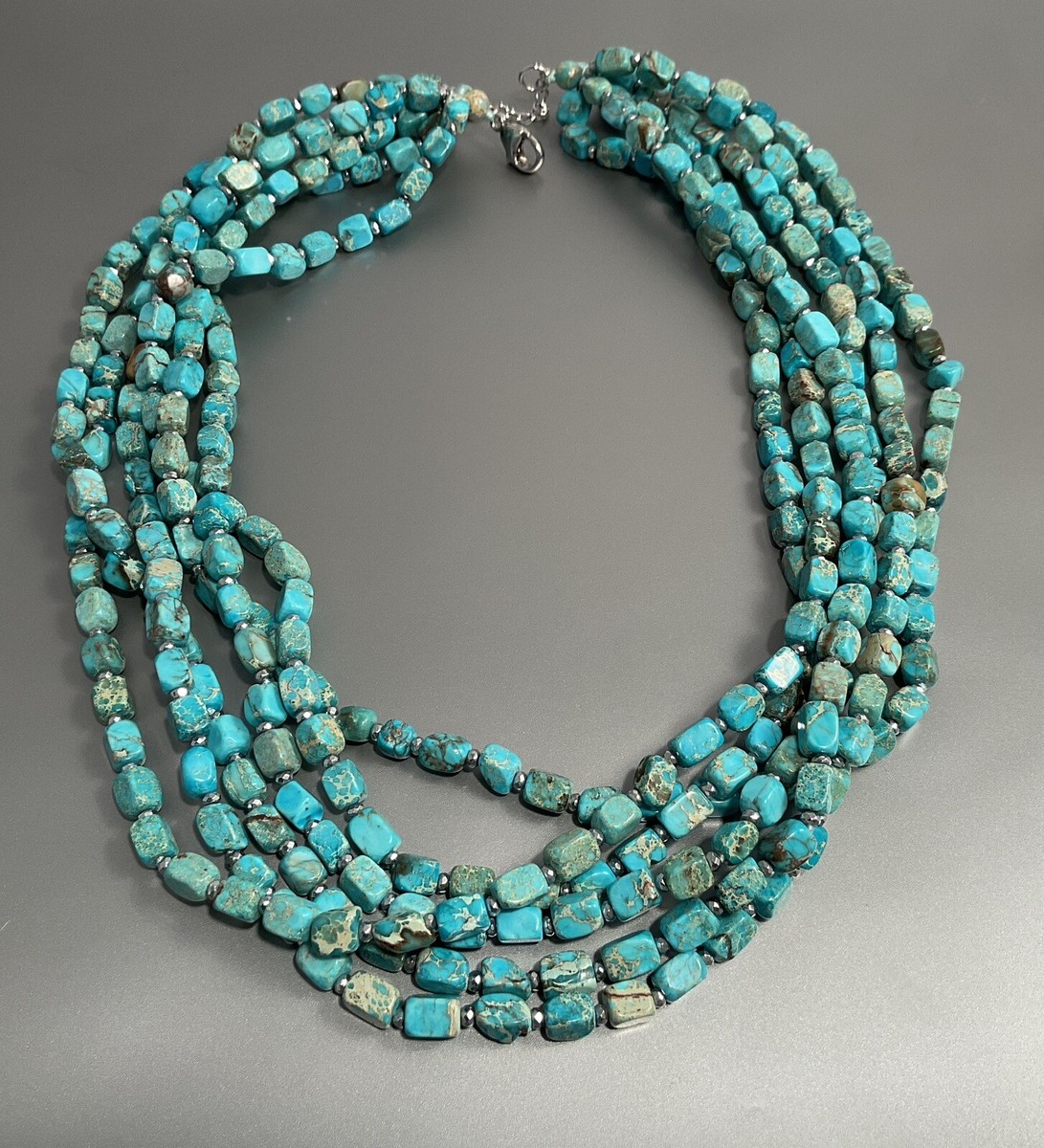 ネックレス・ペンダント STONEHENgE silver cubic turquoise necklace ALFRED MARTINEZ OVAL #8 TURQUOISE BAR NECKLACE – Kittie K
