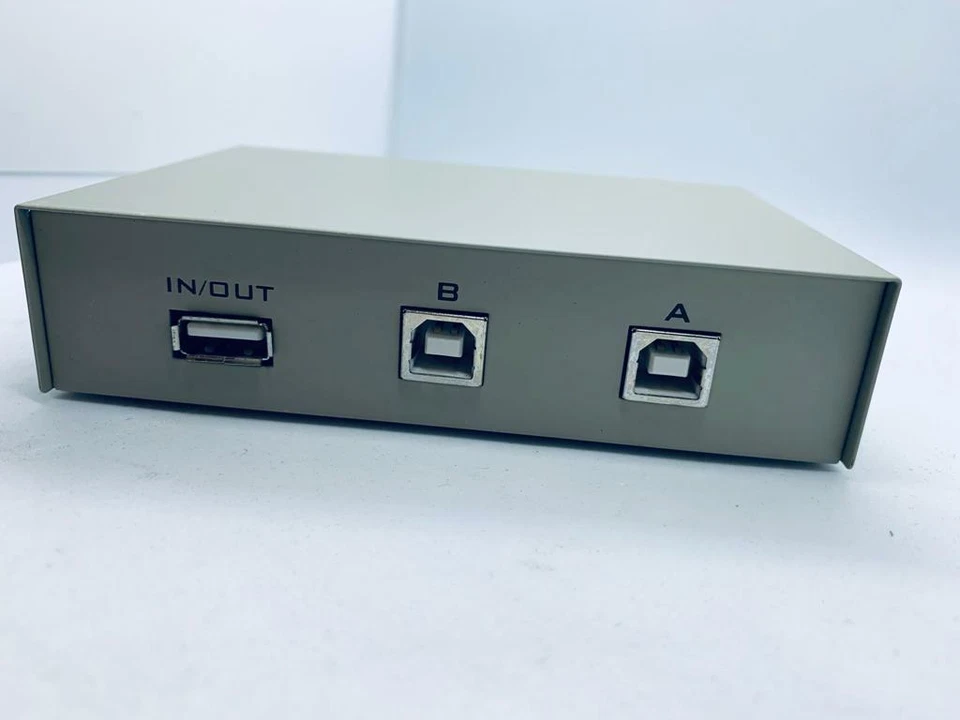 2 Port USB 2.0 Sharing Manual Switch Box Hub 2 PCS Share NON-POWER UK  - Image 4 of 4