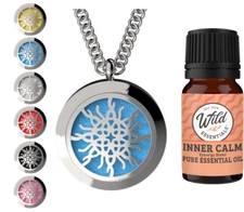 Love Knot 316L Stainless Steel Aromatherapy Diffuser Locket  Inner Calm Oil