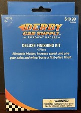 Derby Car Supply 4 pc Deluxe Finishing Kit Pinewood Derby 773176 NIB