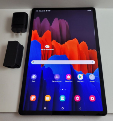 Samsung Galaxy Tab S7+ Plus 512GB, Wi-Fi, 12.4 in Mystic Black No S-Pen GOOD!