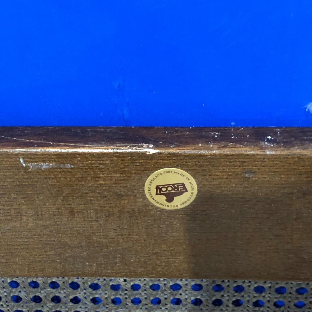 Vintage Wooden Rattan Style Headboard Oak Rattan Style Centre 49x80x1