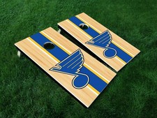 St. Louis Blues Cornhole Board Decal Wrap Skin Qty 1 24.25" x 48.25"