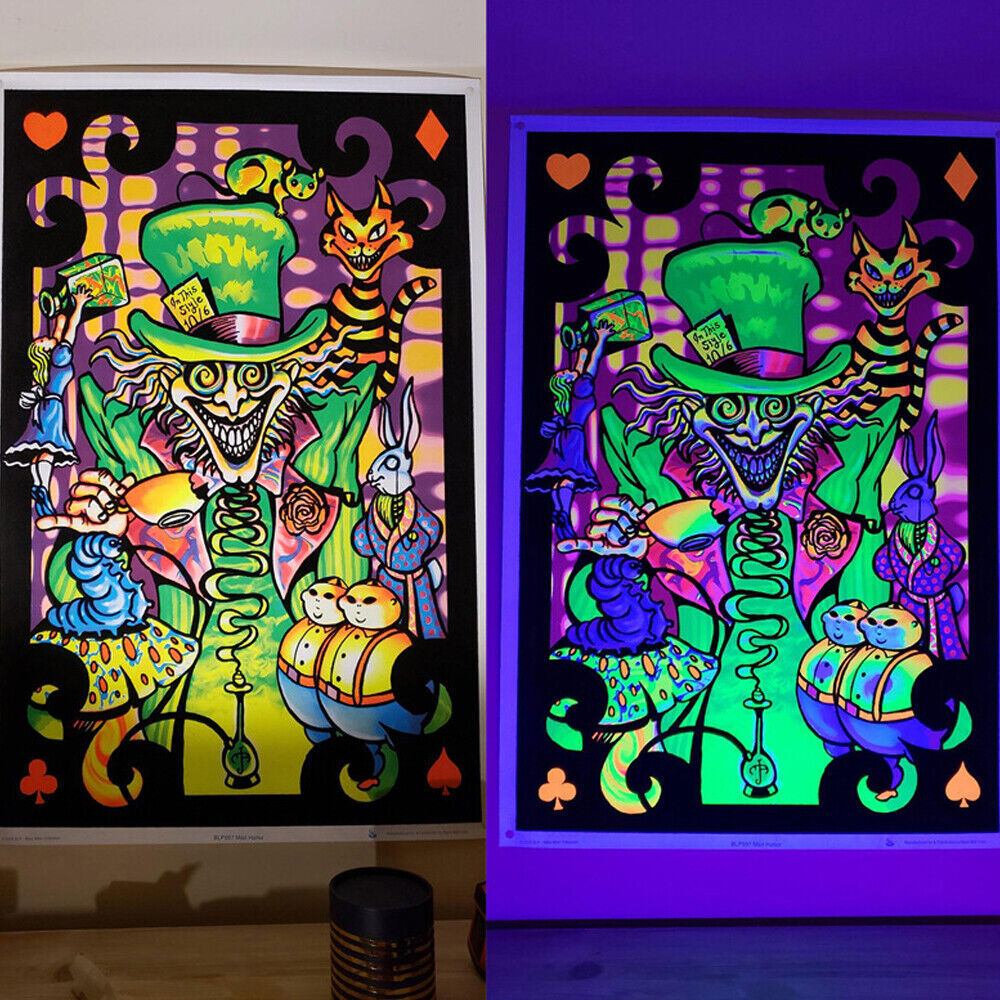 48LED UV Black Light Bar Fixtures Ultraviolet Lamp Strip US Plug DJ Party Club