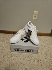 Converse Fastbreak Pro Mid White Best Zest Orange A10344C SIze Mens 8/Womens 9.5