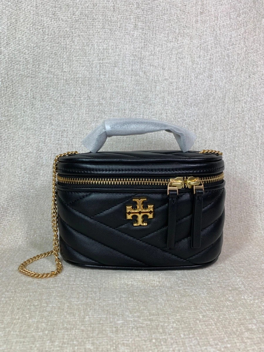  Tory Burch Women's Kira Chevron Small Camera Bag, Black, One  Size : Clothing, Shoes & Jewelry