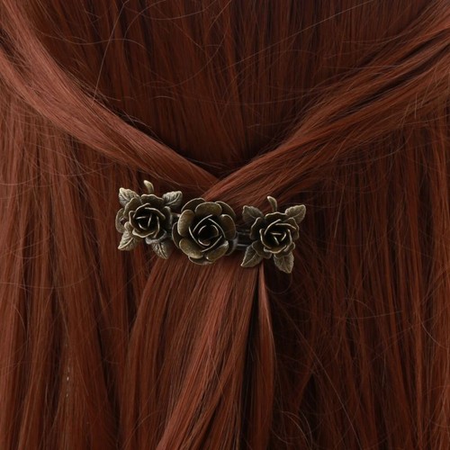 3 Pcs Women Hair Clips Hairpins Retro Vintage Metal French Barrette Hair Jewelry - Picture 6 of 8
