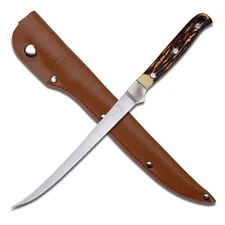 Elk Ridge Fixed blade Fillet knife Full Tang 12.25" Overall POM Handle ER-146