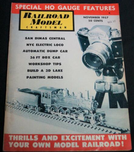 RAILROAD MODEL CRAFTSMAN MAGAZINE NOVEMBER 1957 VINTAGE TOY TRAIN HOBBY NEWS - Afbeelding 1 van 1