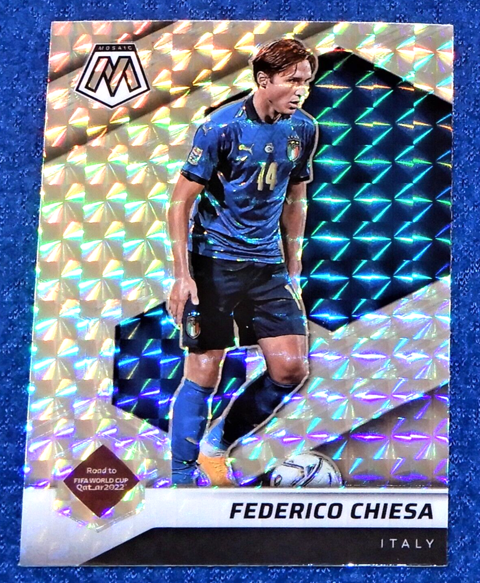 Federico Chiesa Italy 2022 World Cup Soccer #32 Panini Mosaic