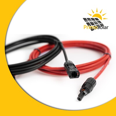 2x Verlängerungskabel mit Stecker MC4, 2m, 3m, Solarkabel 4mm², PV-Anlage 0% 19%