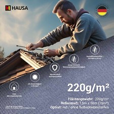 Unterspannbahn Unterdeckbahn 220g/m2 Platinum hochdiffusionsoffen rei&szlig;fest HAUSA