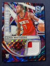 2023 Spectra Prizm Aspiring Patches Rookie Cam Whitmore #11/75 Houston Rockets