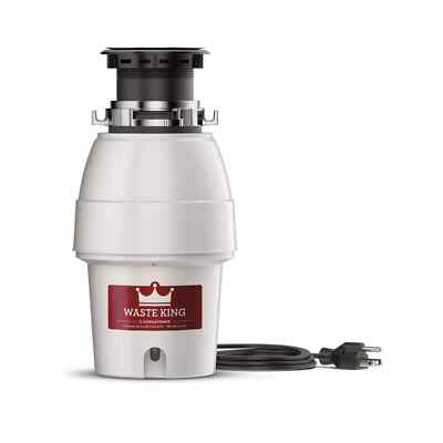 Pro Series 1/2 HP Continuous Feed Garbage Disposal - Galvanized Steel, Fits Most 3-Bolt Mounts