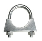 Universal U Bolt Auto Exhaust Clamp Car Repair Pipe Hose Aerial Clamps With Nuts