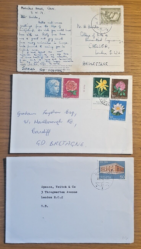 1911 to 2009 SWITZERLAND - 65 x Air Mail Covers / Covers / Postcards JOB LOT - Picture 17 of 24