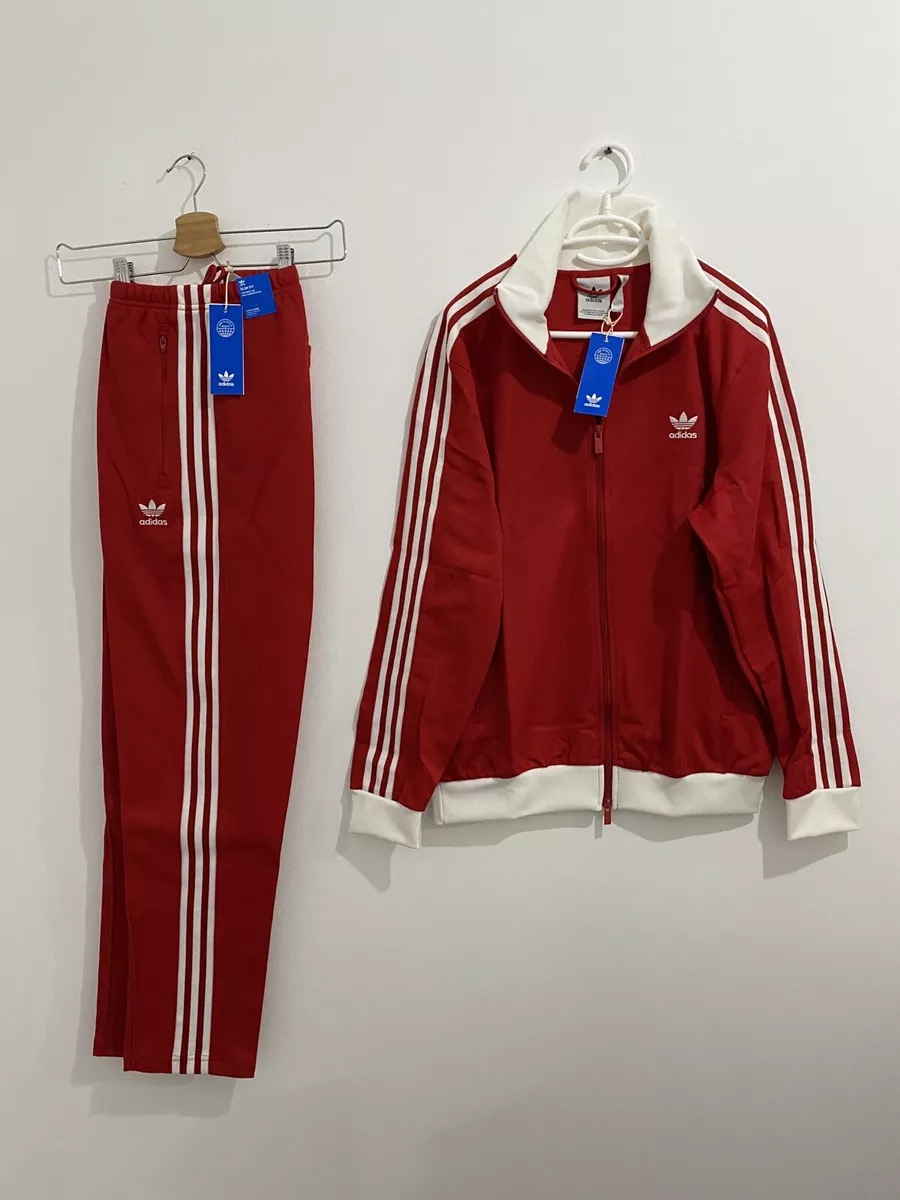 Adidas Originals Beckenbauer Tracksuit Better Scarlet White Size 2XL