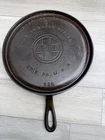 Griswold no. 8 Cast Iron Griddle Large Block Logo 608 Sits Flat No wobble