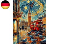 Camocin Art Diamond Painting City, 5D Szenerie Diamond Painting Erwachsene,