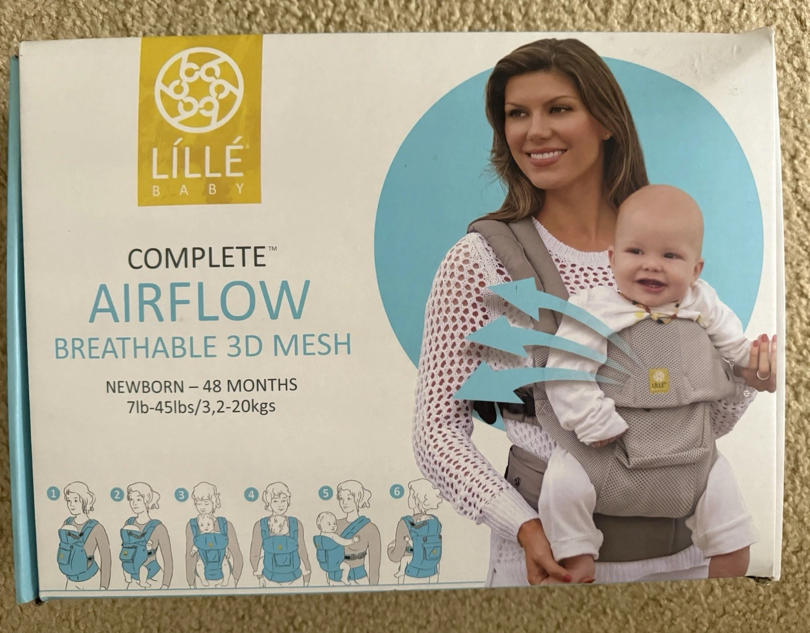 LILLEbaby Complete Airflow Baby Carrier, NWT