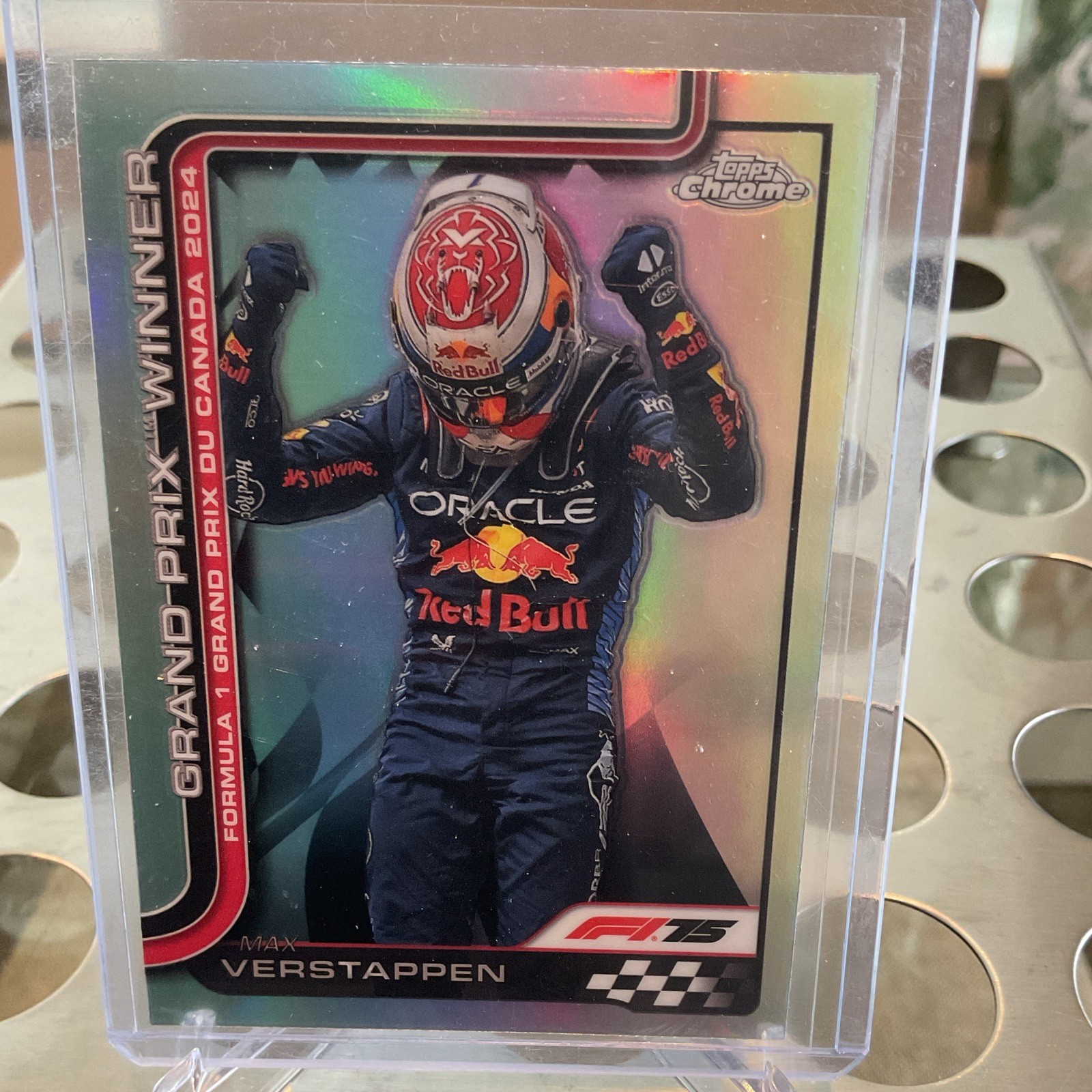 Topps Chrome / Logofractor F1 Max Verstappen Refractors view 6