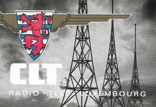 1964 QSL: RTL - Radio Tele Luxembourg, Villa Louvigny, Luksemburg (anteny)