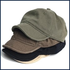 Vintage Short Brim Cotton Baseball Cap Men Women Dad Hat Adjustable Trucker